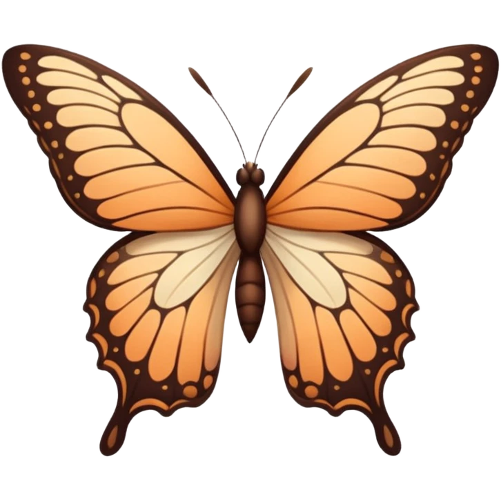 mariposa aesthetic de color emoji