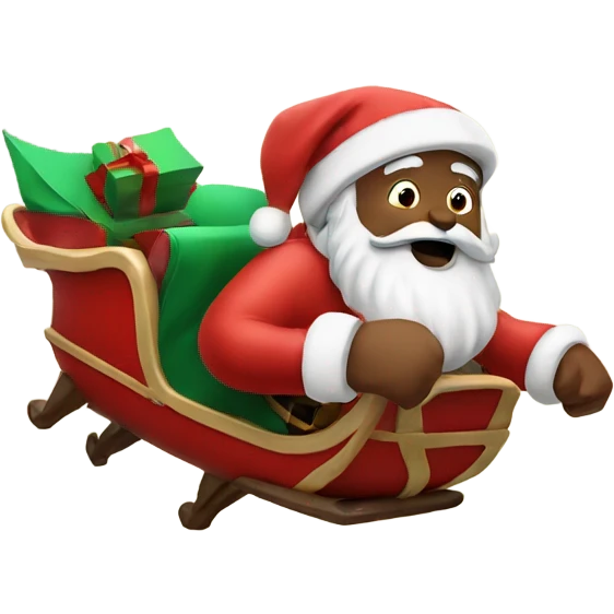 Santa flying emoji