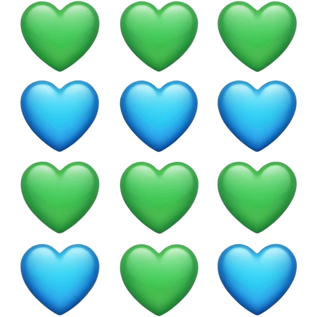 میخام برام اموجی قلب سبز ابی emoji