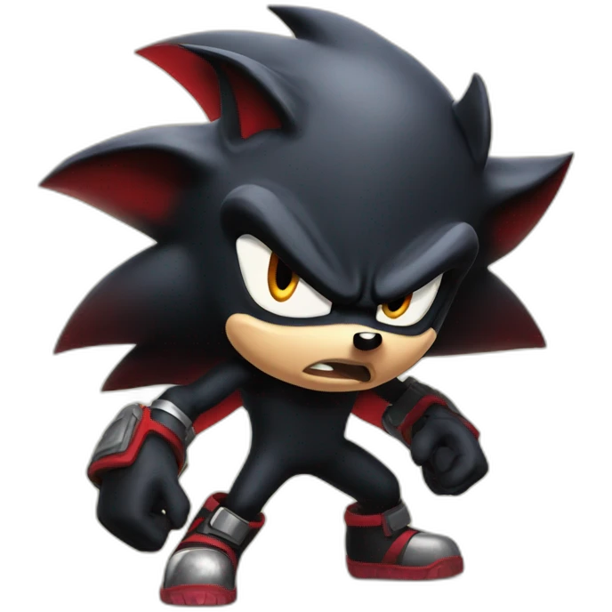 Shadow the hedgehog angry emoji