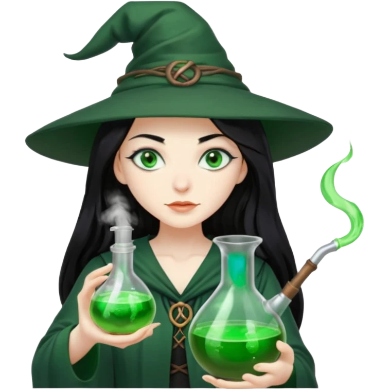 green witch cooking potion emoji