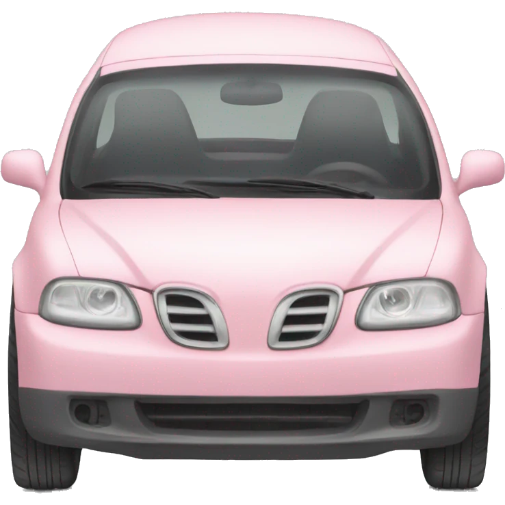 Pastel pink car emoji