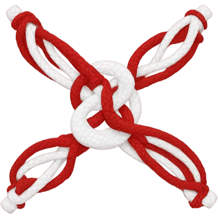 Red and white best friends bracelets emoji