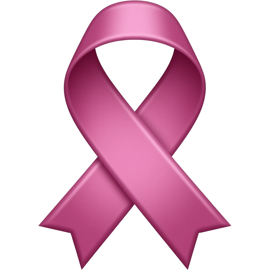 Mauve pink ribbon emoji