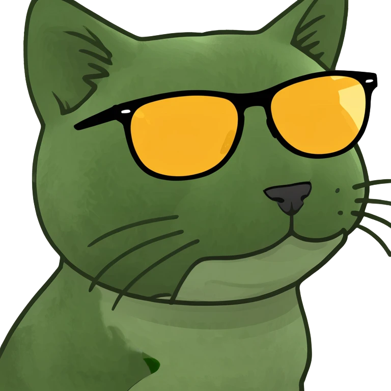 Cat with sunglasses😴🥰🥺 emoji