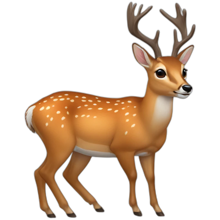 roe deer male emoji