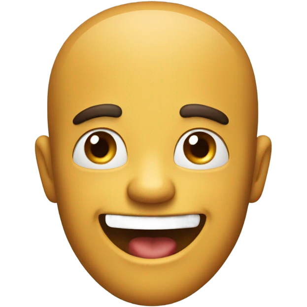 A very funny and up-to-date emoji! With a cheerful and energetic face. emoji