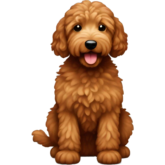 brown red golden doodle  emoji