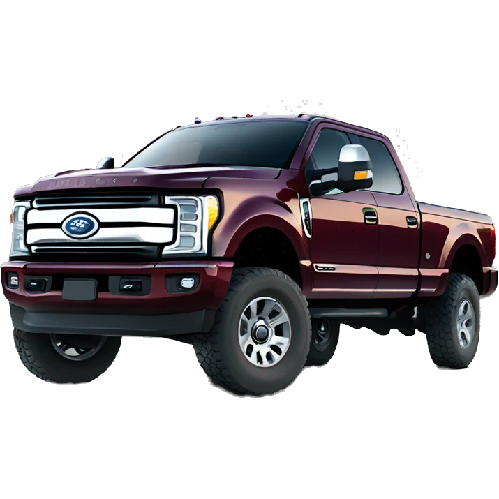 Lifted maroon f350 emoji