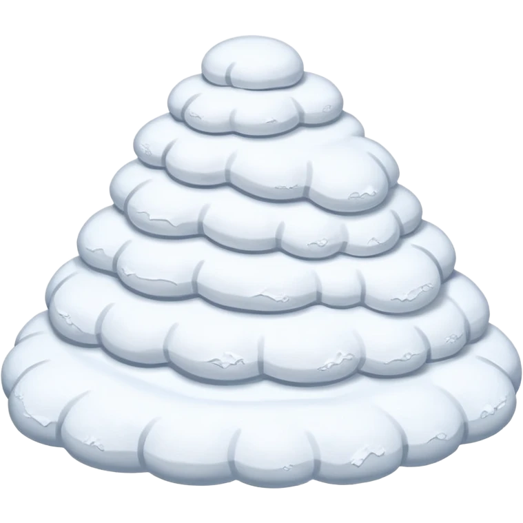 a Snow pile without face   emoji