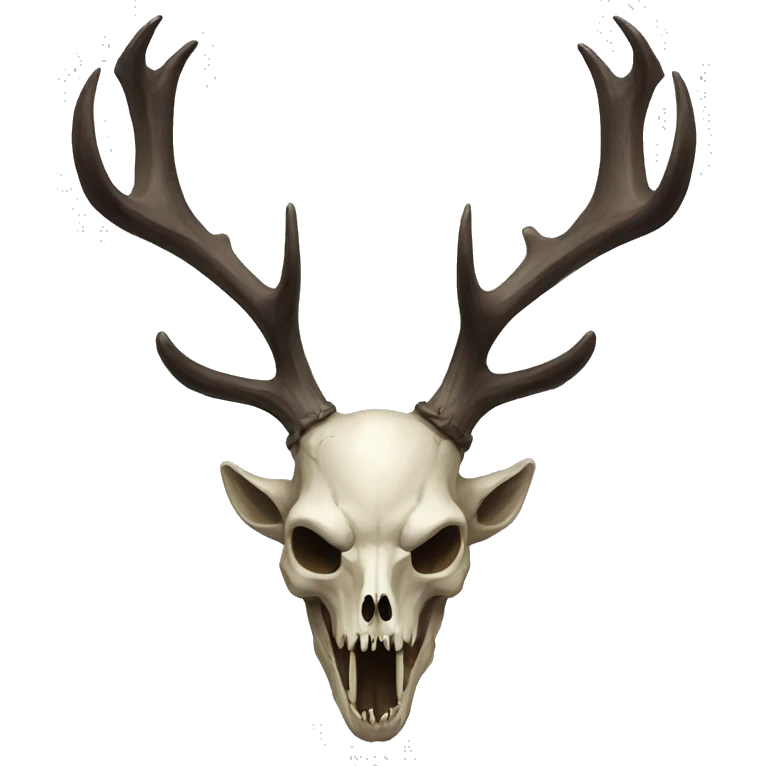 Wendigo with deer skull head  emoji