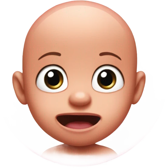 Patrick star as a human baby with a human baby face that’s confused emoji