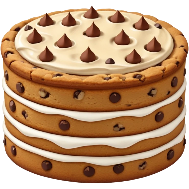 Cinnamon chocolate chip cookie cake emoji