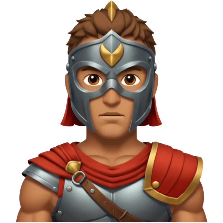 gladiator with mask emoji
