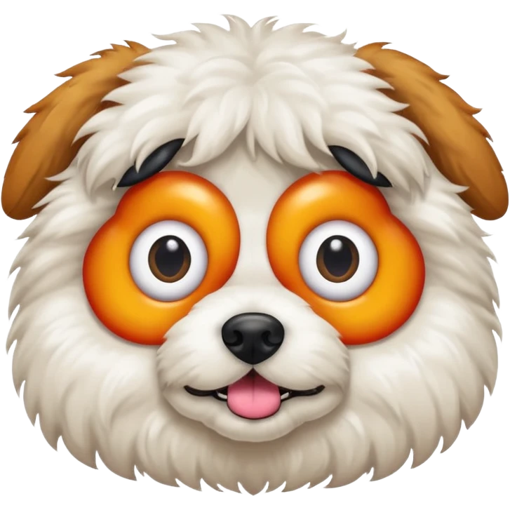 Dog with 5 eyes weird emoji