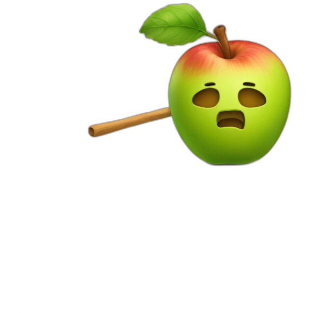 pomme avec une fléche emoji