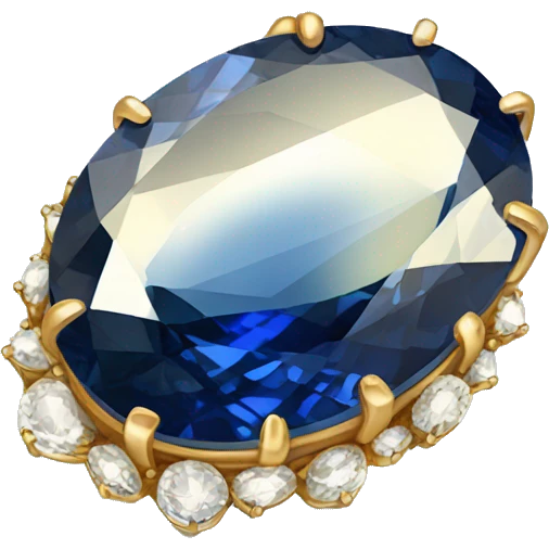 sapphire oval gem emoji