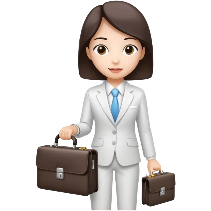 Hong Kong business comprador introducing white emoji