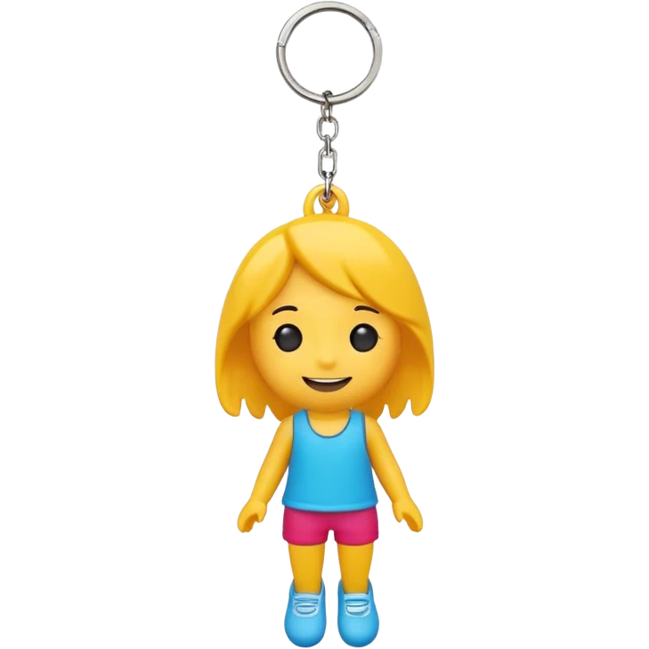 Cartoon key chain – cute character figure dangling. emoji