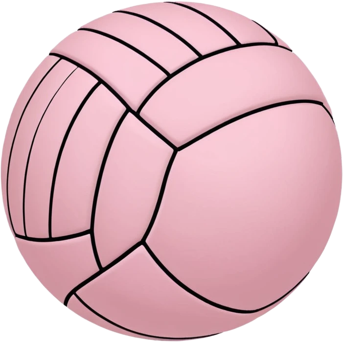 light pink pastel pink volleyball  emoji
