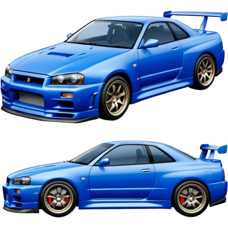 car Nissan Skyline GT-R R34 1999 like in the movie Fast and Furious, the design of the car should be the same as in the movie  emoji