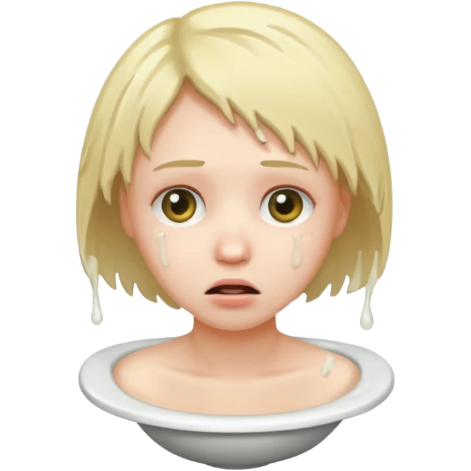 A head in a toilet emoji