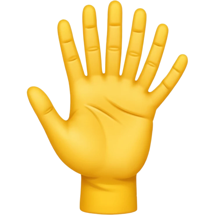 Yellow hand with 10 fingers  emoji