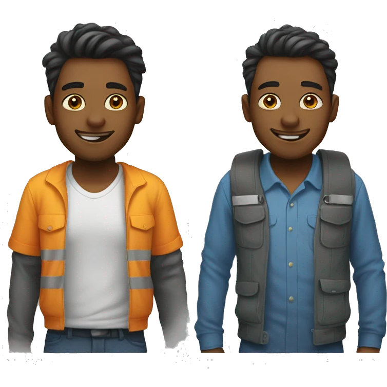 Before and after work emoji