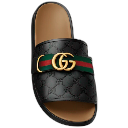 Black Gucci slide emoji