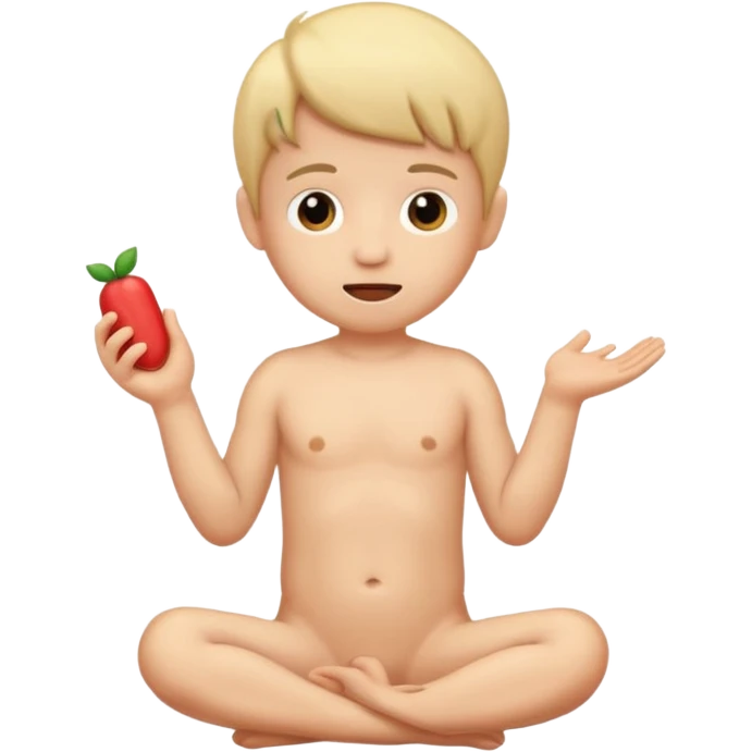 naked kid with penis emoji