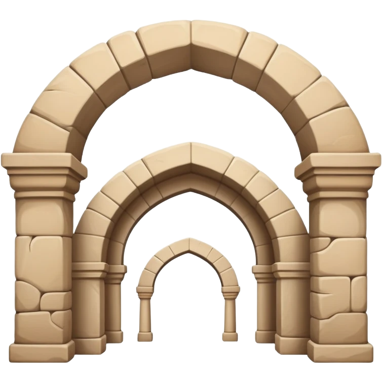 An emoji representing a traditional caravanserai or inn, typically a large, stone building with arches, used as a place for travelers to rest. The design is simple, with a warm, historical architectural style emoji