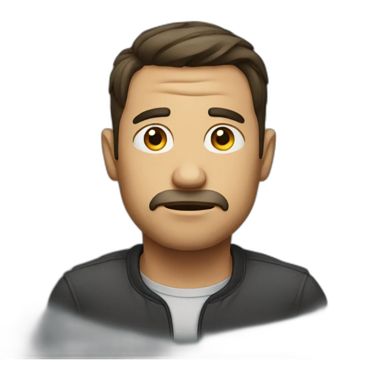 Man is sad emoji