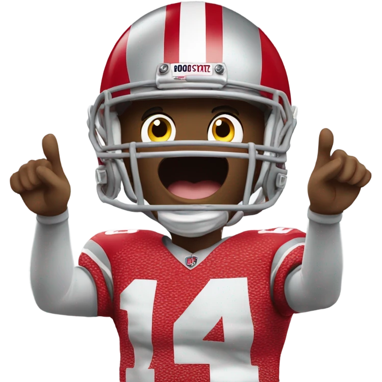 Ohio state buckeye cheering  emoji