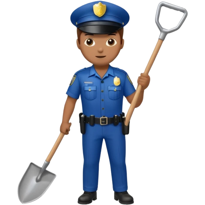 Poop police officer emoji