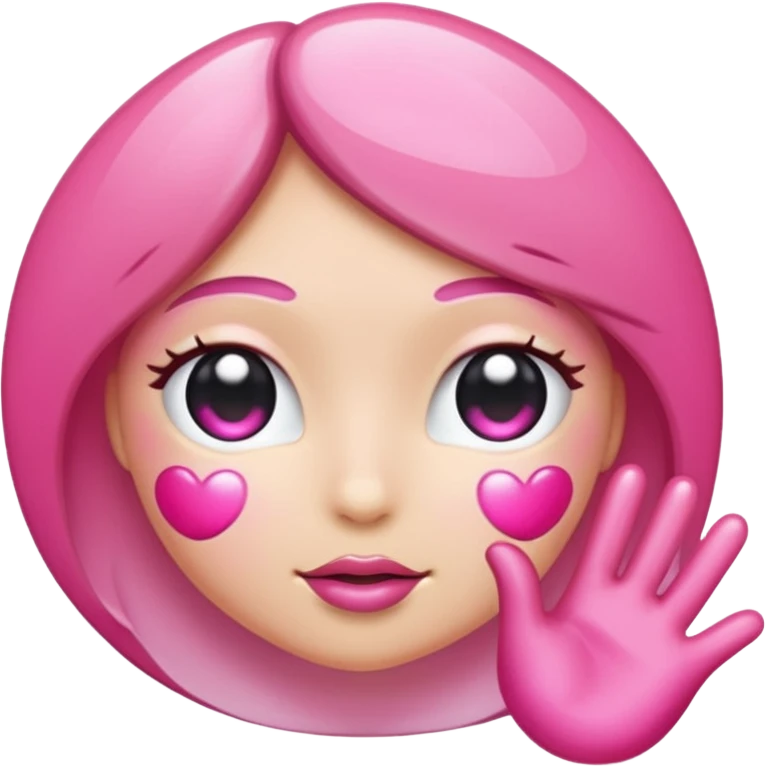 glitter pink gloss emoji