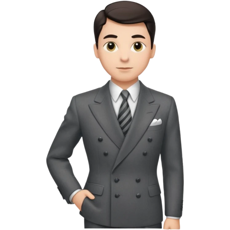 A person wearing a 1940s suit emoji