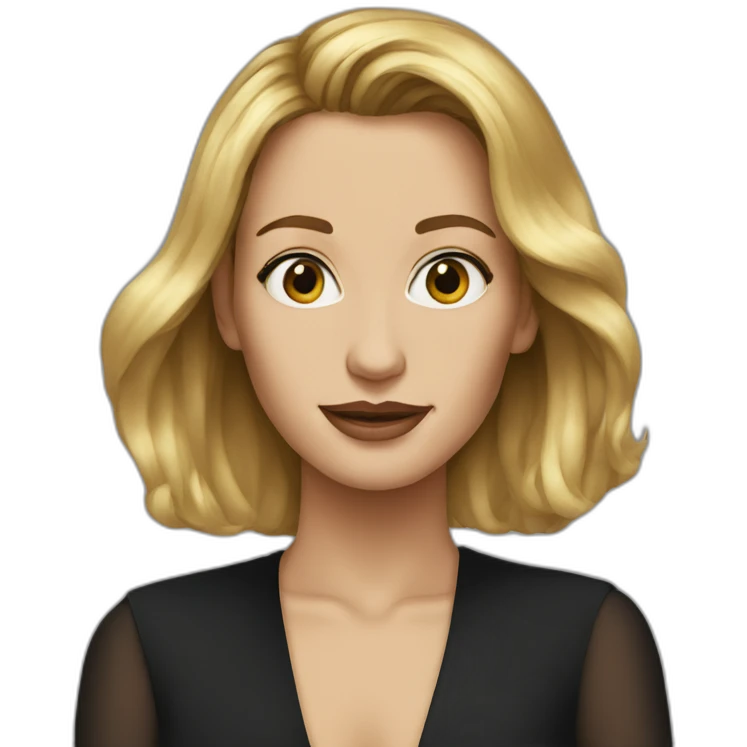 celine song portrait no neck emoji