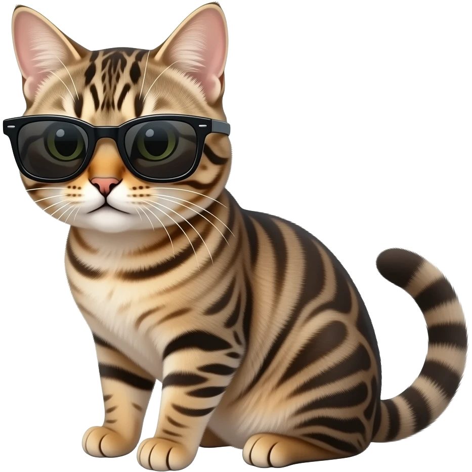 Cat wearing sunglasses emoji