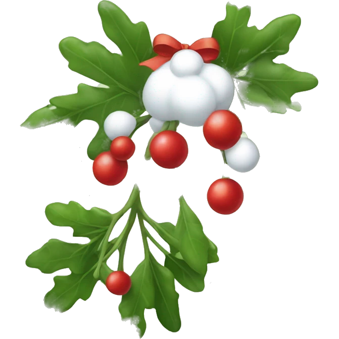 mistletoe ￼ emoji