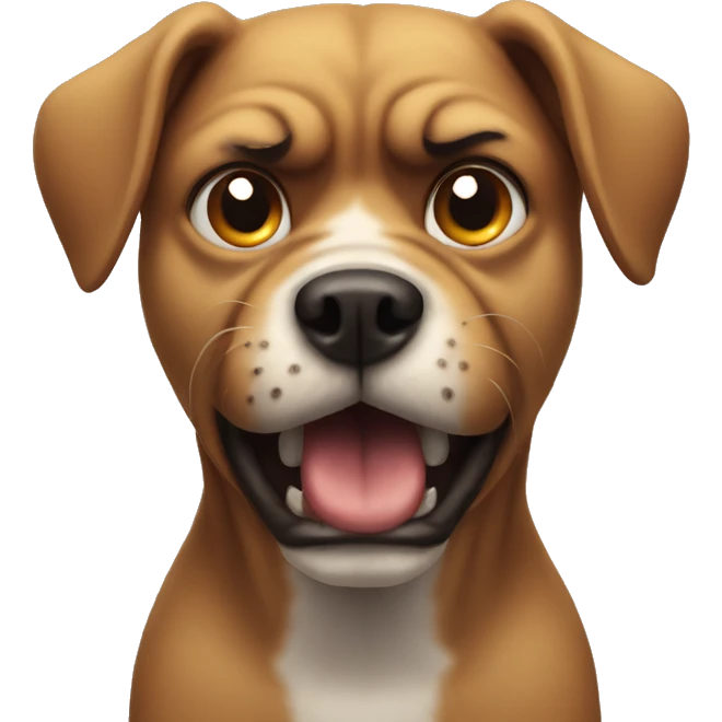 angry dog emoji