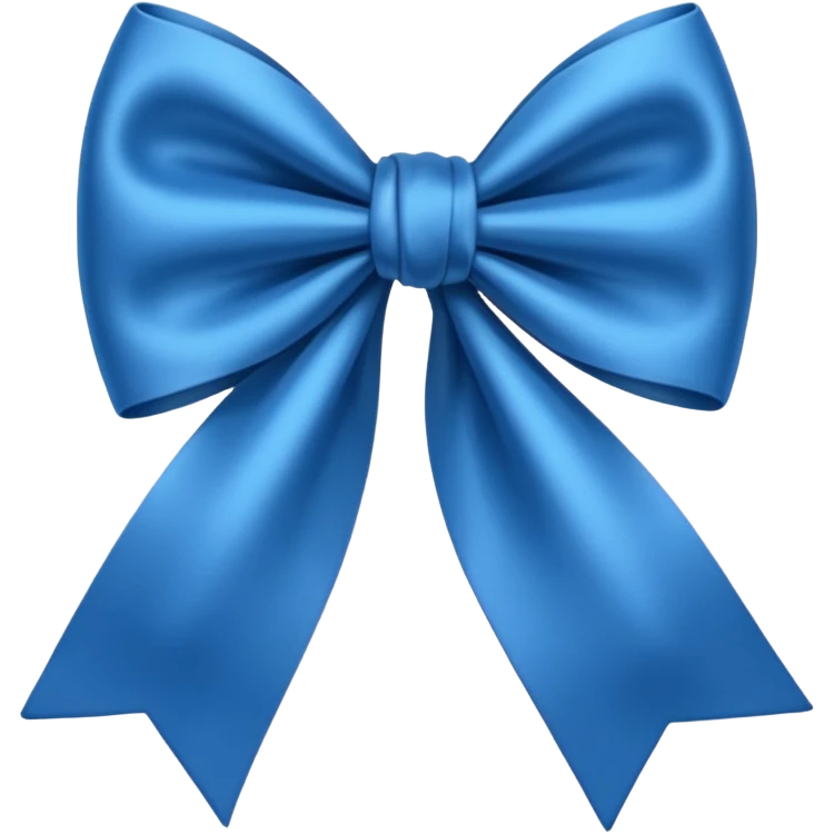 Blue bow emoji