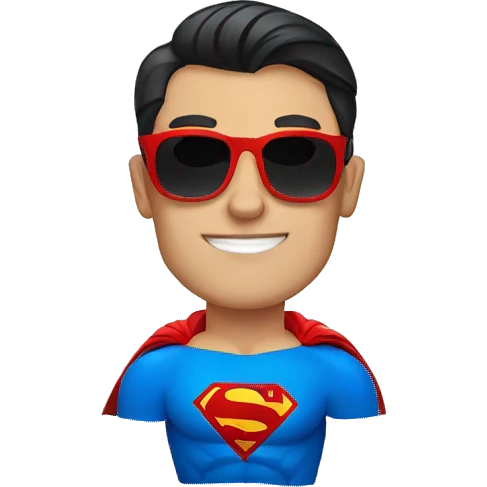 superman with sunglasses emoji