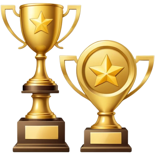 achievement goal with trophy and checkmark emoji