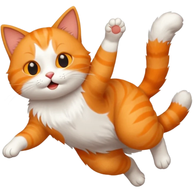 cat doing backflip  emoji