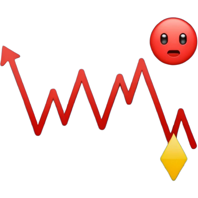 the economy line is falling down emoji