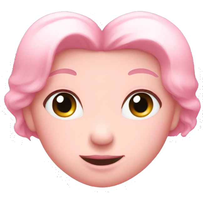 Baby pink heart emoji