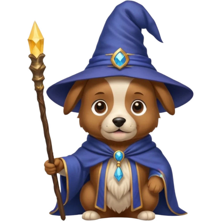 Dog wizard emoji