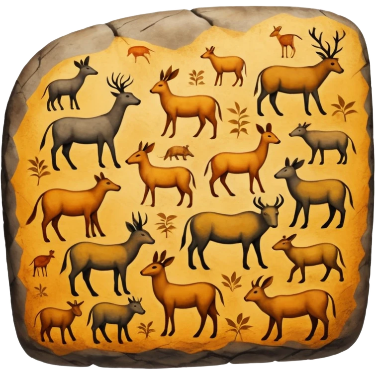 old civilization Cave Painting  emoji