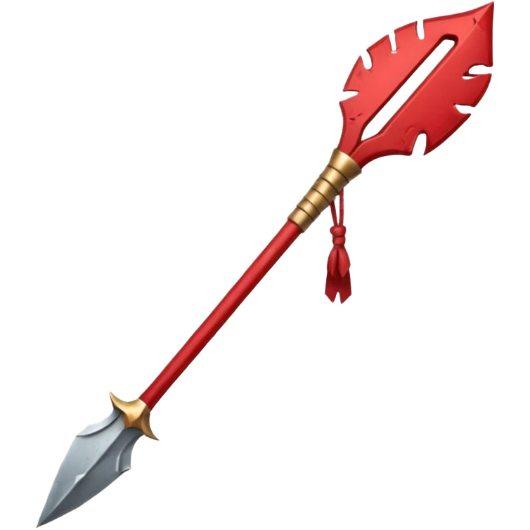 spartan spear, tied with red cloth emoji