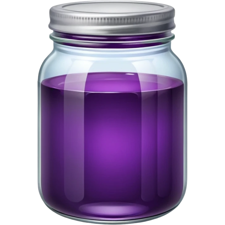 jam jar with purple jam emoji